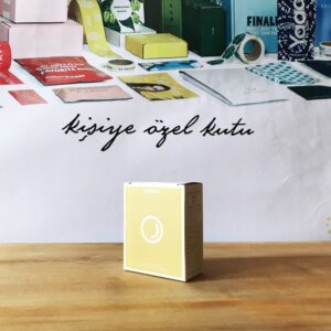 Sarı Tasarım Karton Ürün Kutusu