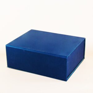 lacivert taslama mıknatıslı kutu